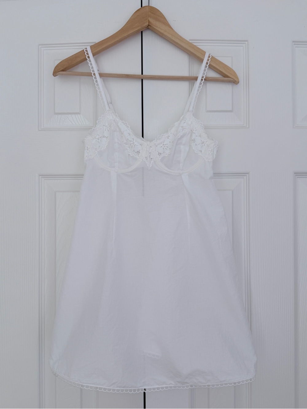 Women's size XS White Lace Slip Dress